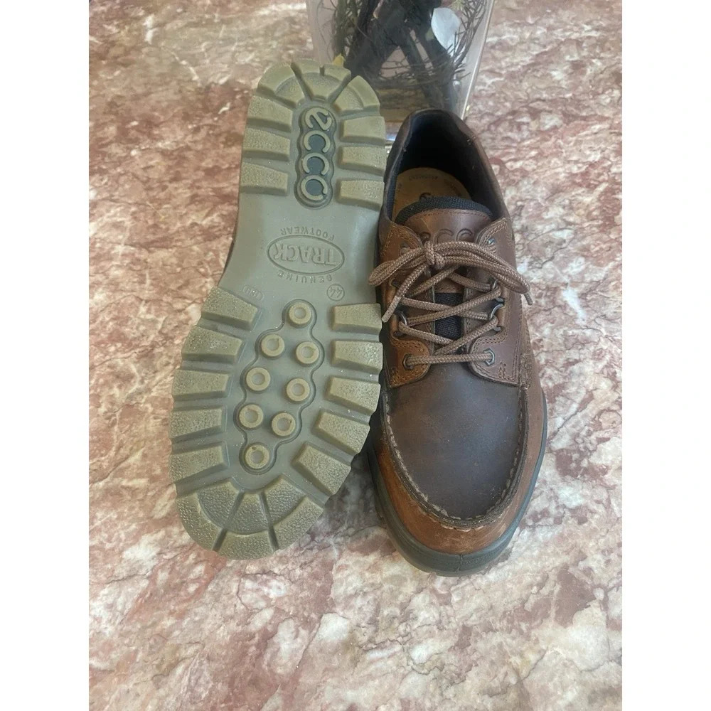 ECCO Track 25 Low Gore-Tex Mens Brown Leather Waterproof Hiking Shoes US 10.5-11